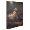 Trademark Fine Art Heinrich Hofmann 'Christ in the Garden of Gethsemane' Canvas Art, 18x24 ALI10068-C1824GG